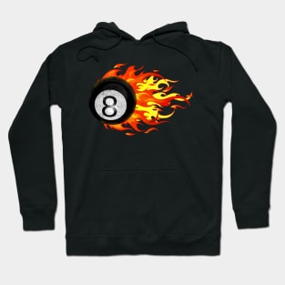 Flaming 8 Ball Hoodie